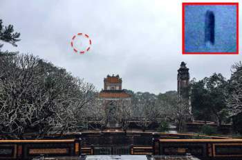 Bức ảnh được cho là chụp được UFO tại thành phố Huế.