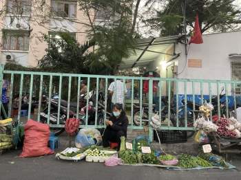Sau Tết thất nghiệp vì dịch Covid: Vào Sài Gòn làm công nhân giờ ra chợ bán rau - ảnh 1