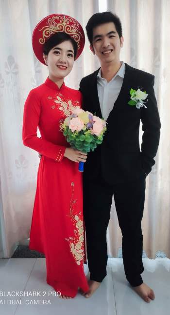 Độc đáo cặp đôi tổ chức rước dâu online vì ở gần nơi phong tỏa - ảnh 2