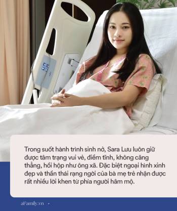 Clip hành trình sinh con: Sara Lưu gây sốt vì đi đẻ mà vẫn đẹp 