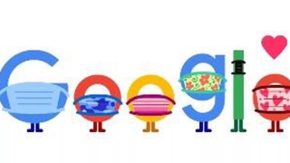Google Doodle phat thong diep keu goi nguoi dan deo khau trang hinh anh 1