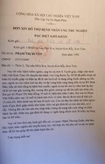 Ước nguyện mong mẹ được phẫu thuật, em được điều trị bệnh của cô gái mang trong mình bệnh ung thư - Ảnh 4.