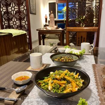 Những hình ảnh hiếm hoi tại nhà của Nghệ nhân ẩm thực Nguyễn Dzoãn Cẩm Vân kể từ khi xuất gia và bữa cơm chay do đích thân cô xuống bếp thiết đãi - Ảnh 9.