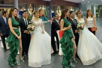 Sao Việt bị la ó vì mặc quá nổi tại đám cưới, riêng Thủy Tiên được khen dù 'lấn át' cô dâu Ảnh 8