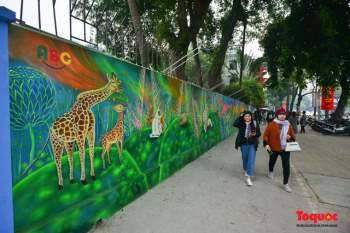 Khánh thành dự án tranh tường 'Môi trường sạch-Hành tinh xanh' tại Hà Nội - Ảnh 9.
