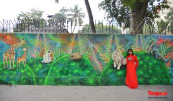 Khánh thành dự án tranh tường 'Môi trường sạch-Hành tinh xanh' tại Hà Nội - Ảnh 5.