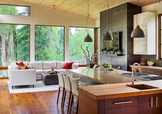 Không gian sống biến hóa đa dạng từ giản dị đến sang trọng với thiết kế trần nhà bằng gỗ - Ảnh 6.