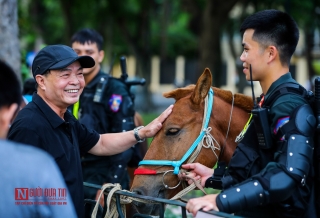 Tin nhanh - Lần đầu tiên cảnh sát cơ động Kỵ binh Việt Nam diễu hành tại Hà Nội (Hình 3).