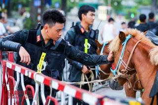 Tin nhanh - Lần đầu tiên cảnh sát cơ động Kỵ binh Việt Nam diễu hành tại Hà Nội (Hình 2).