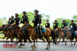 Tin nhanh - Lần đầu tiên cảnh sát cơ động Kỵ binh Việt Nam diễu hành tại Hà Nội (Hình 11).
