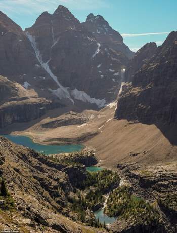 Khung cảnh ngoạn mục về địa hình miền núi hoang dã Canada