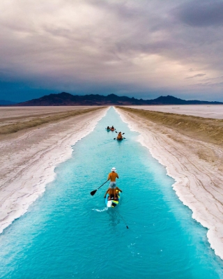 Địa điểm nơi Vũ Khắc Tiệp “mượn ảnh” để đăng lên Instagram: Hồ muối “ảo diệu” nhất nước Mỹ, khách du lịch check-in nườm nượp - Ảnh 5.