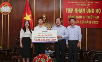 Thaco hỗ trợ xây dựng lại ngôi làng cho đồng bào Trà Leng - Ảnh 1.
