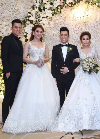 Sao Việt bị la ó vì mặc quá nổi tại đám cưới, riêng Thủy Tiên được khen dù 'lấn át' cô dâu Ảnh 6