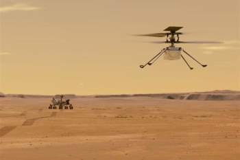 NASA công bố âm thanh của trực thăng trên sao Hỏa