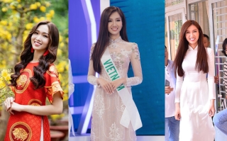 Nhật Hà- một trong những nàng hậu chuyển giới nổi tiếng của showbiz Việt, là một trong những mỹ nhân rất thích diện áo dài. Với nét đẹp nhẹ nhàng, trong sáng, mỗi lần xuất hiện cùng tà áo tha thướt, cô nàng đều nhanh chóng ghi điểm với khán giả.