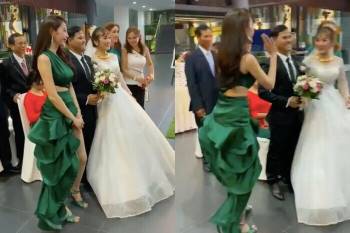 Sao Việt bị la ó vì mặc quá nổi tại đám cưới, riêng Thủy Tiên được khen dù 'lấn át' cô dâu Ảnh 9