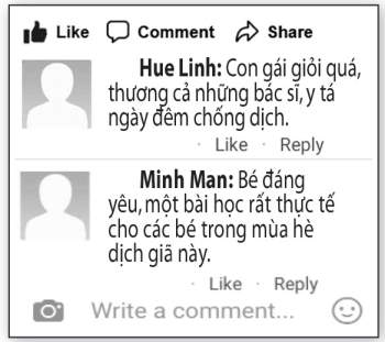 Cô bé lớp 3 tự tay làm 500 'tai giả' gửi y bác sĩ chống dịch - ảnh 2