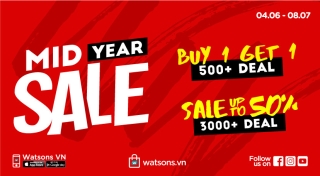 Bùng nổ với Mid Year Sale của Watsons - Ảnh 1.