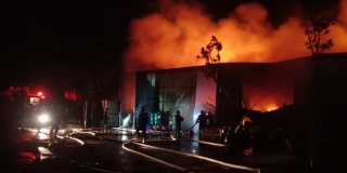 Cháy lớn nhà xưởng 200m2 sát bên Viện Điều tra, quy hoạch rừng ở Hà Nội - Ảnh 1.