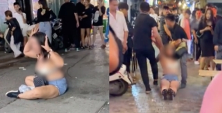 Người phụ nữ lột đồ, khóc lóc vì bị lôi ra khỏi quán ở phố bia Tạ Hiện và cái kết đắng của những Chí Phèo nơi công cộng - Ảnh 3.