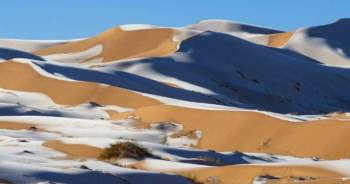Tuyết phủ trắng sa mạc Sahara - Ảnh 2.