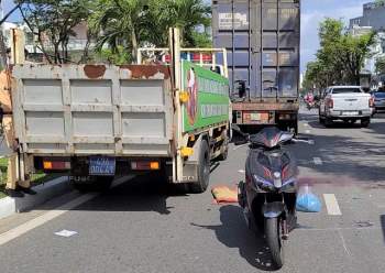 Đi sắm Tết, thanh niên bị xe container cán Ch?t ở Đà Nẵng - Ảnh 1.