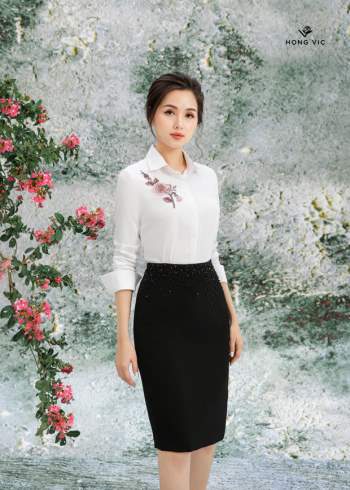 Hong Vic Fashion - Thương hiệu thời trang thêu đính thủ công cho nàng công sở hiện đại - Ảnh 1.