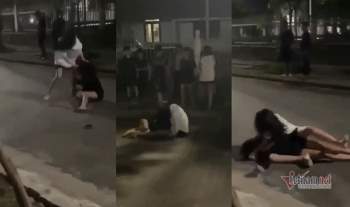 Công an xác minh clip 2 cô gái Huế đánh nhau giữa phố - Ảnh 2.