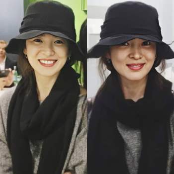 Nhan sắc của Song Hye Kyo xuất chúng đến nỗi chấp được cả những kiểu mũ sến và xuề xoà nhất! - Ảnh 1.