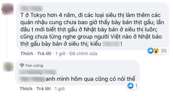 Cú twist bất ngờ: Người Việt sống tại Nhật khẳng định không có thịt gấu bán ngoài siêu thị như Quỳnh Trần nói, vậy sự thật là gì? - Ảnh 2.