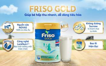 Friso Gold mới với nguồn sữa NOVAS 100% từ Châu Âu giúp bé dễ tiêu hóa - Ảnh 1.