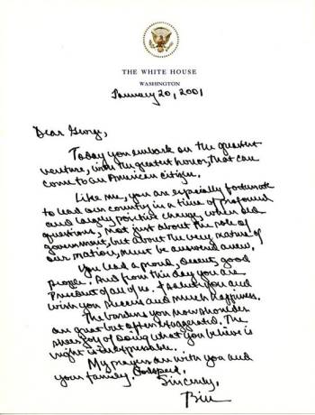 Truyền thống để lại thư tay cho người kế nhiệm của tổng thống Mỹ - Ảnh 5.