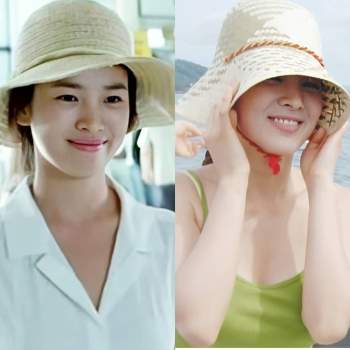 Nhan sắc của Song Hye Kyo xuất chúng đến nỗi chấp được cả những kiểu mũ sến và xuề xoà nhất! - Ảnh 4.