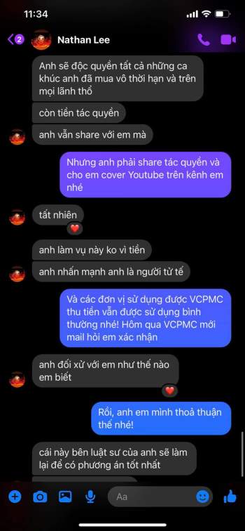  Biến mới: Nathan Lee đã mua độc quyền vô thời hạn nhạc Nguyễn Văn Chung trên mọi lãnh thổ, Cao Thái Sơn chính thức mất trắng loạt hit - Ảnh 4.