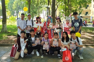 Chuyên ngành Nhật Bản ĐH Đại Nam mang văn hóa Nhật “náo loạn” ngày hội tuyển sinh 2020 - Ảnh 6.