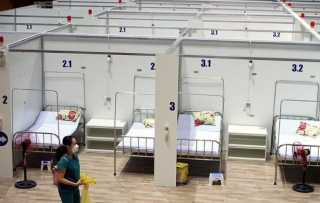 Những hình ảnh về Bệnh viện Dã chiến Tiên Sơn ở Đà Nẵng sắp đưa vào sử dụng - Ảnh 9.