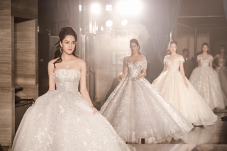 Lecia Bridal ra mắt dòng váy Luxury đính hàng trăm ngàn viên pha lê Swarovski - Ảnh 13.