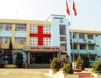Trung tâm y tế huyện Phú Giáo, nơi bệnh nhân đang cách ly tập trung. 