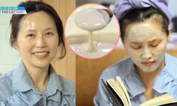 Người phụ nữ Hàn đã 53 tuổi mà da vẫn căng bóng không 1 nếp nhăn nhờ chăm đắp mặt nạ da lợn - Ảnh 1.
