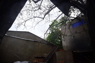 Tan hoang sau bão số 9: Hàng loạt mái tôn, cây xanh đổ rạp khắp miền Trung - ảnh 11