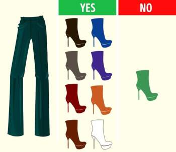 Mách bạn cách chọn màu giày kết hợp hoàn hảo với màu quần áo Ảnh 8