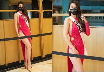 Khánh Vân, Ngọc Trinh mang váy xẻ siêu cao 'gây bão' truyền thông quốc tế Ảnh 2