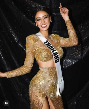 Hoa hậu Thailand bị chê vòng 1 như hai gáo dừa 'giả trân' tại Bán kết Miss Universe 2020 Ảnh 5
