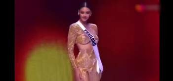 Hoa hậu Thailand bị chê vòng 1 như hai gáo dừa 'giả trân' tại Bán kết Miss Universe 2020 Ảnh 2