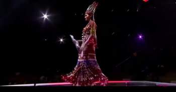 Trang phục dân tộc không chặt chém, Hoa hậu Myanmar vẫn chạm vào trái tim triệu người với 5 giây cuối Ảnh 1
