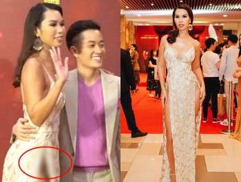 Khánh Vân, Ngọc Trinh mang váy xẻ siêu cao 'gây bão' truyền thông quốc tế Ảnh 8