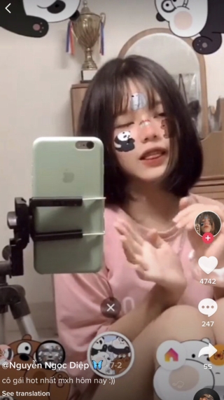 Gái xinh 53k follow trên Tiktok bị gọi là bản sao của Thanh Tâm “Bắp cần bơ” - Ảnh 6.