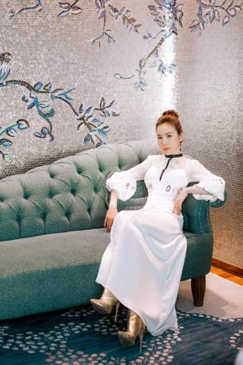 Hoa hậu Áo dài Hoàng Dung thử thách 100 ngày 100 Outfits hàng hiệu - Ảnh 15.