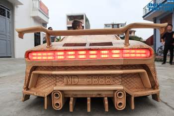 Ông bố 9X Việt Nam khiến thế giới ngưỡng mộ vì siêu xe Bugatti Centodieci bằng gỗ dành tặng con trai - Ảnh 7
